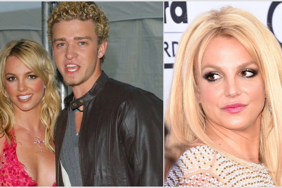 Britney Spears (l.) got more in depth about how she handled her breakup from Justin Timberlake in her book, The Woman in Me.