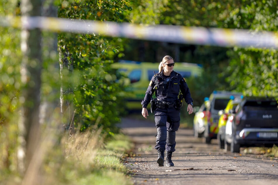 Das Waldgebiet in der Gemeinde Halden wurde weiträumig abgesperrt.