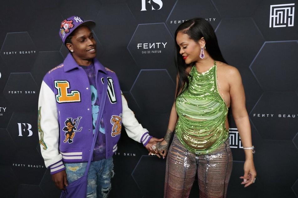 Rapper A$AP Rocky (l.) and singer-business mogul Rihanna (r.) reportedly welcomed their baby boy into the world on May 13.