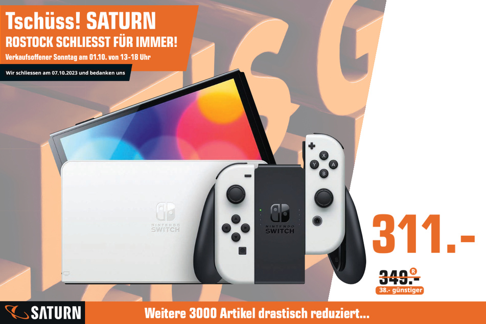 Nintendo-OLED-Switch für 311 statt 349 Euro.