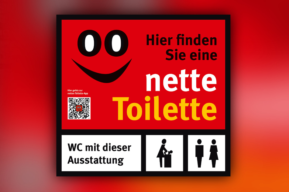 Aufkleber "Nette Toilette" weisen auf öffentlich zugängliche Sanitäranlagen hin. Die FDP fordert noch mehr Sichtbarkeit.