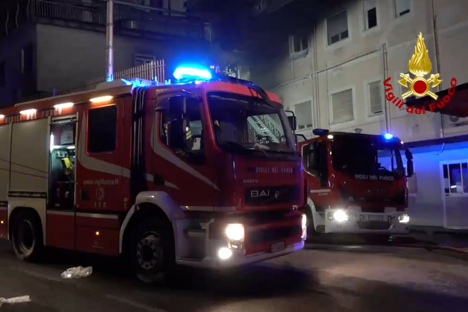 Feuerwehreinsatz im San Giovanni Evangelista in Tivoli (nahe Rom).