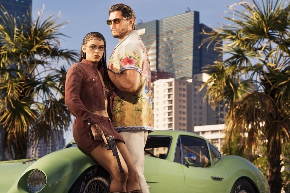 Im Mittelpunkt von GTA 6 stehen die beiden Hauptfiguren Jason Duval (r.) und Lucia Caminos.