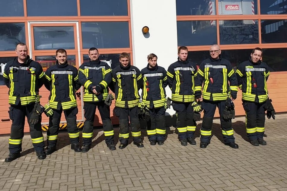 Die Freiwillige Feuerwehr in Bergen.
