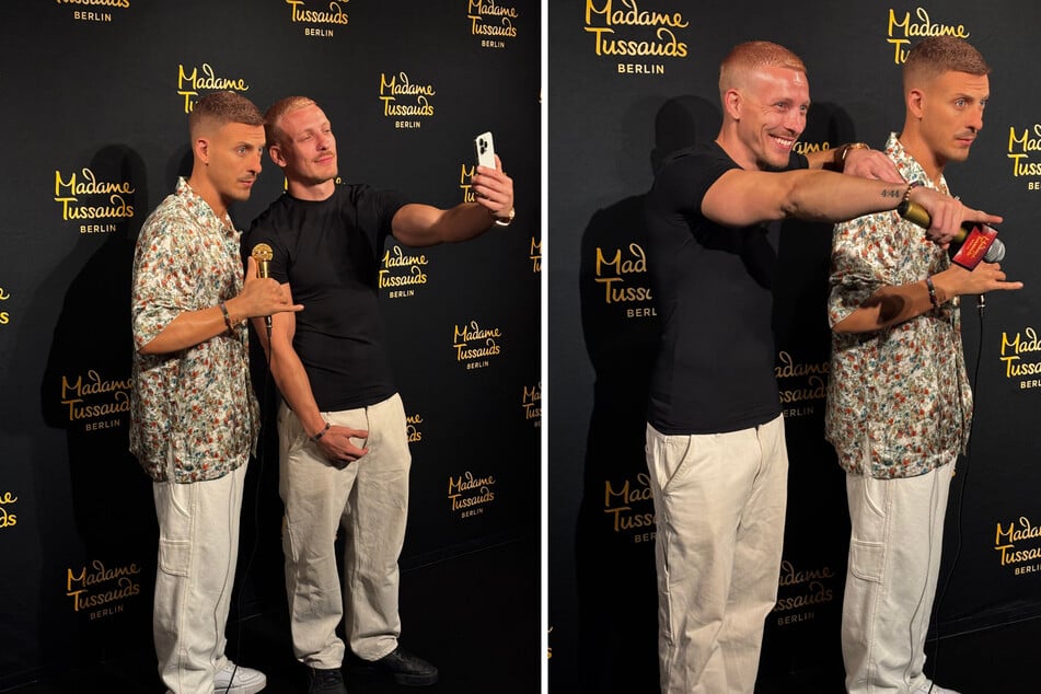 Bevor es weiterging, zückte Felix das Handy: Ein Selfie mit seinem Doppelgänger musste sein.