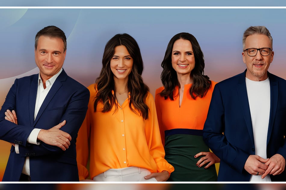 Übernehmen die Moderation der neuen RTL-Sendung "Deutschland am Morgen" (v.l.): Jörg Boecker, Sabrina Ilski, Sybille Scharr und Jan Malte Andresen.