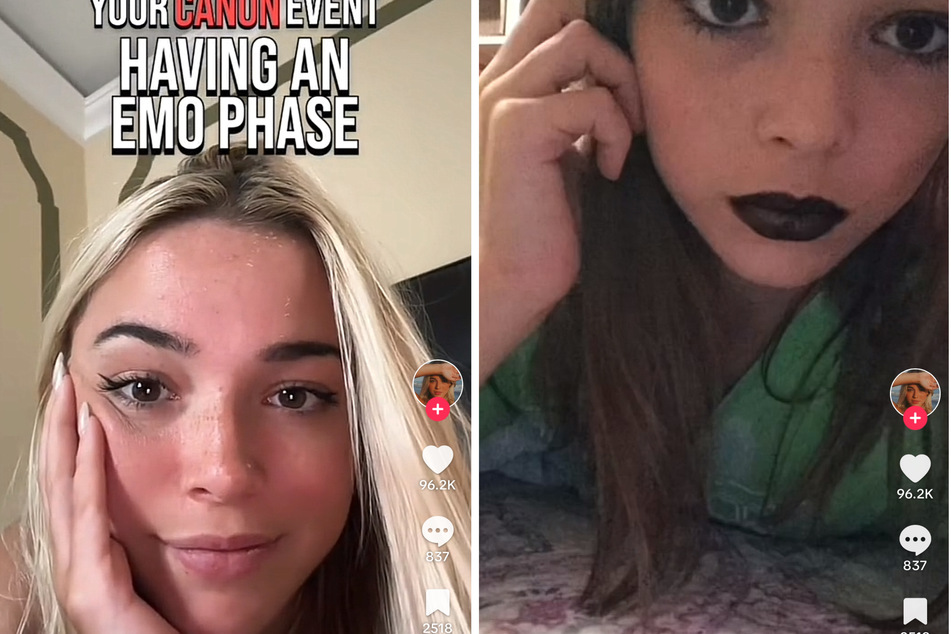 In a hilarious TikTok, LSU gymnast Olivia Dunne reveals she lived through an emo fashion era!