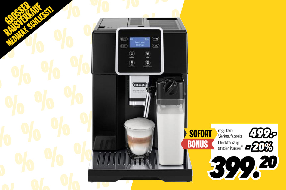 DeLonghi-Kaffeevollautomat Perfecta Evo ESAM 420.40.B für 399,20 statt 499 Euro