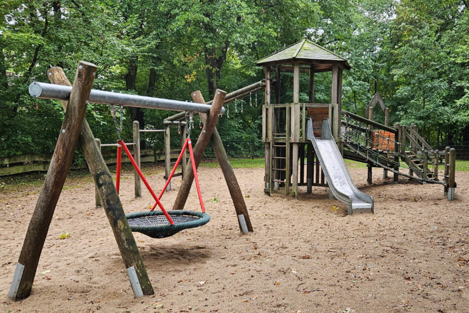 Von diesem Spielplatz in Buchholz wurde am 1. Oktober eine Siebenjährige von einem Mann entführt.