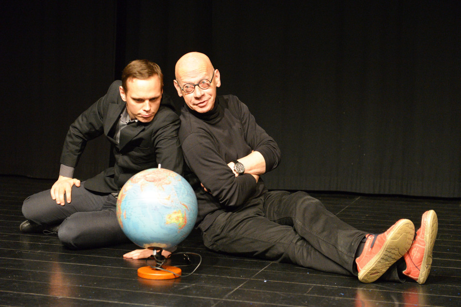 Die Pantomimen Jan Romberg (l.) und Ralf Herzog brauchen für ihre Geschichten keine Worte.