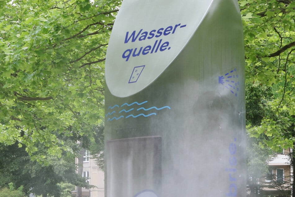 Über die neuen Trinkbrunnen mit Sprühnebel-Funktion scheiden sich die Geister.