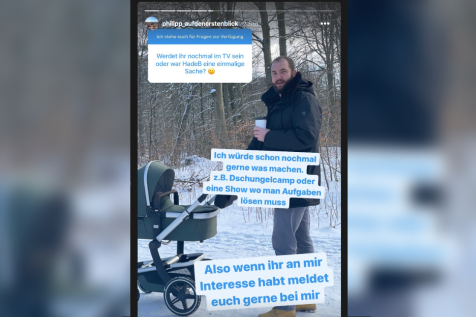 Bei Instagram beantwortete Philipp (34) Fragen.