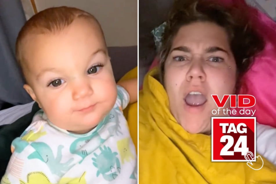 viral videos: Viral Video of the Day for October 25, 2024: Mom's TikTok goes viral after infant's unexpected fart: "Vienna!"