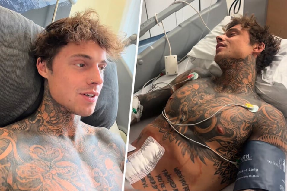 Anfang April musste der 24-jährige Tattoo-Fan nach einer Darmdrehung erneut notoperiert werden.