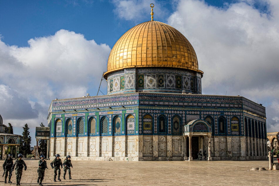 Auf einem an den Post angehängten Bild war die in Jerusalem stehende Felsendom-Moschee Al-Aqsa zu sehen.