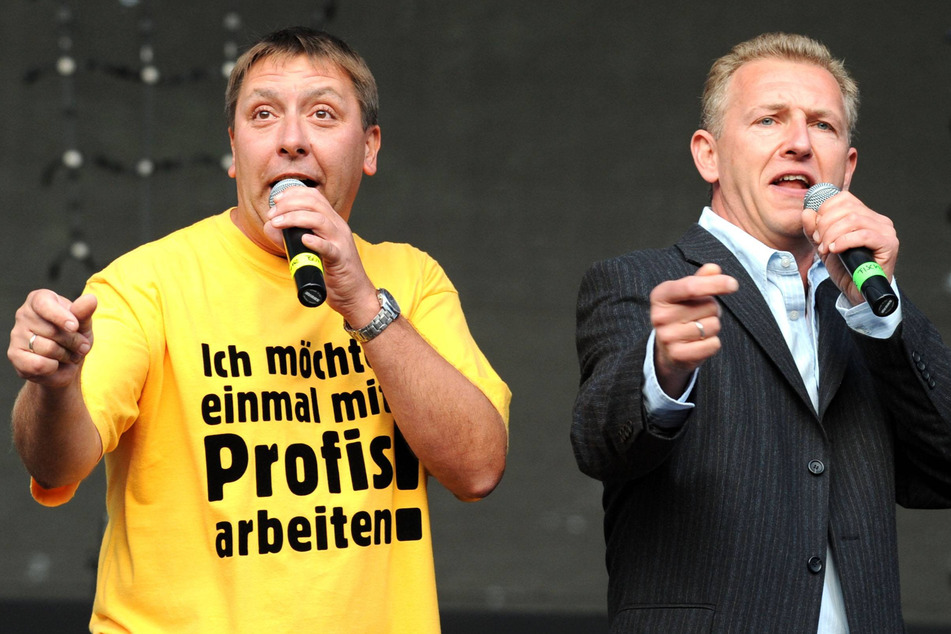 Da waren sie noch die "Böfis": Thomas Böttcher und Uwe Fischer (r.) 2012 beim R.SA-Sommerfestival.
