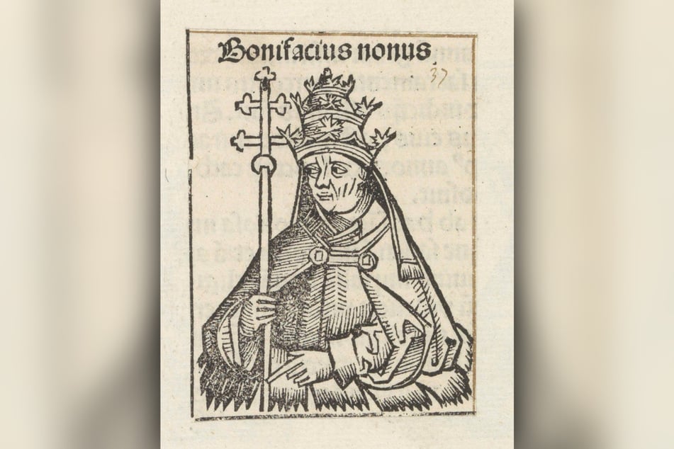 Papst Bonifatius IX. (1350-1404) gewährte den Ablass.