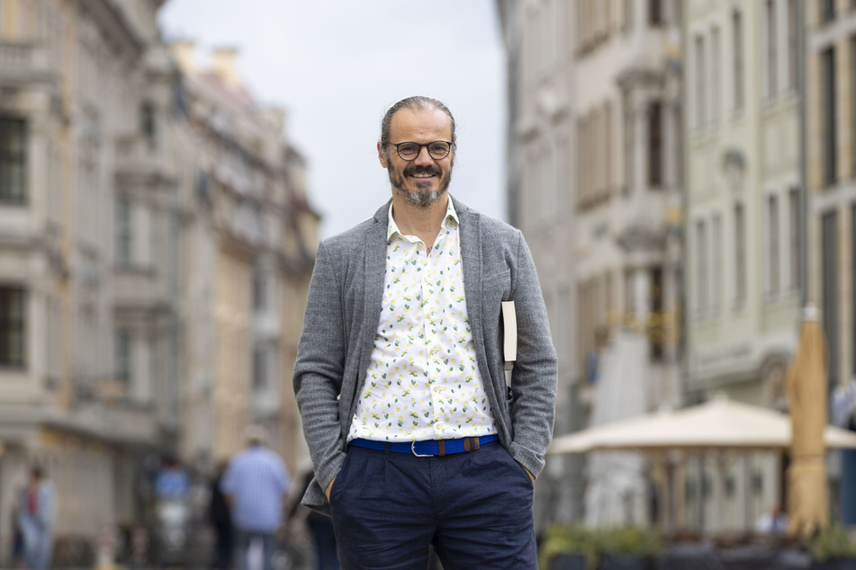 Schriftsteller Frank Goldammer (50) liest beim Literaturfest auf Schloss Albrechtsberg.