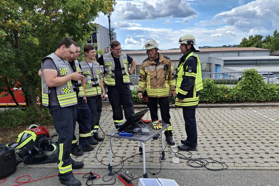 Die Drohnengruppe des Landkreises Calw kam zum Einsatz.