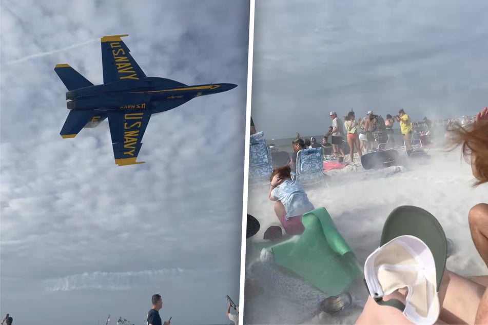 Schock-Manöver bei Flugshow: Kampfjet fegt über Zuschauer und sorgt für Chaos