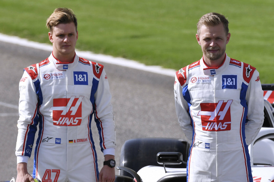 Mick Schumacher (22, l.) und Kevin Magnussen (29).