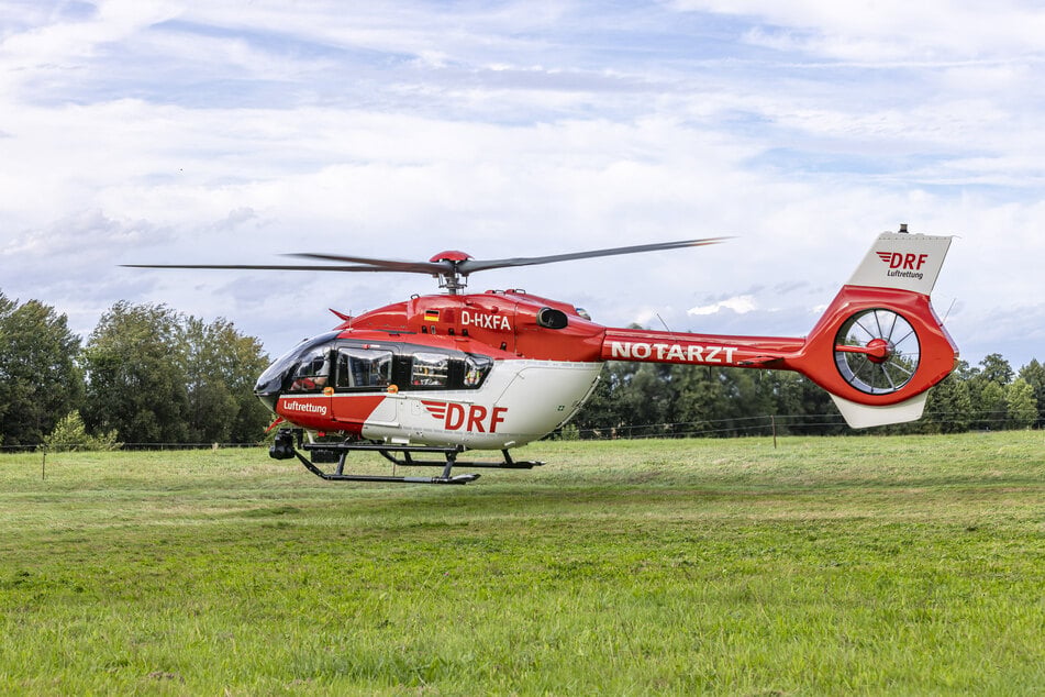 Auch ein Rettungshubschrauber war im Einsatz.