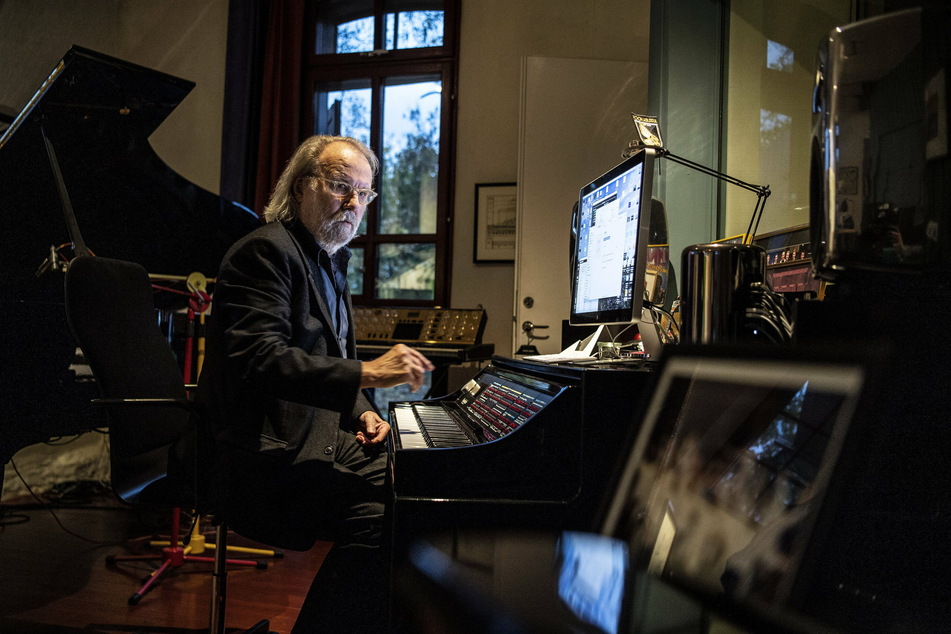 Band member Benny Andersson in the studio ahead of the release of the new ABBA album, Voyage.