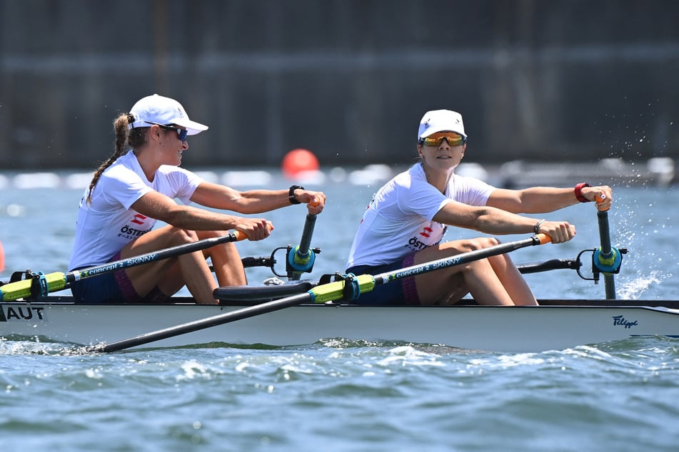 2021 nahm Valentina Cavallar (l.) noch als Ruderin im Doppelzweier an den Olympischen Sommerspielen in Tokio teil. (Archivfoto)