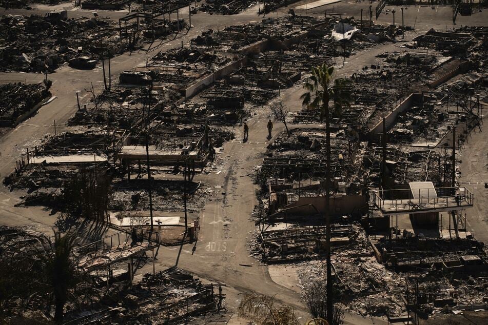 Den Stadtteil Pacific Palisades von Los Angeles trafen die Flammen besonders heftig.