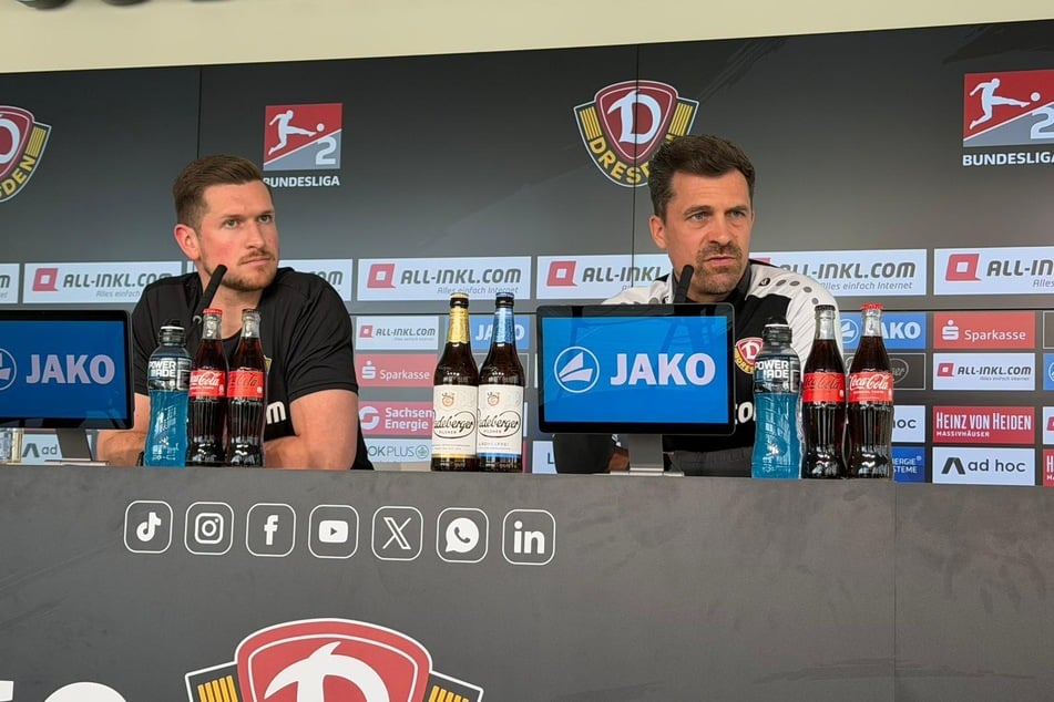 Kann am Samstagabend nicht aus dem Vollen schöpfen: Dynamo-Cheftrainer Thomas Stamm (43).