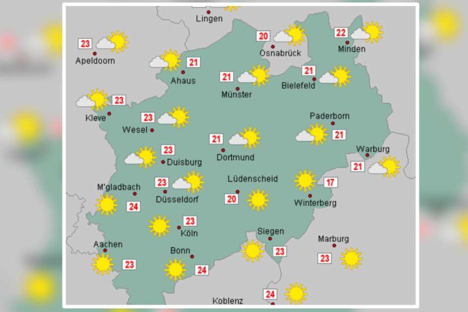 Nicht nur Köln darf sich am heutigen Donnerstag über viel Sonne freuen - ganz Nordrhein-Westfalen erlebt ein Comeback der schönsten Jahreszeit.