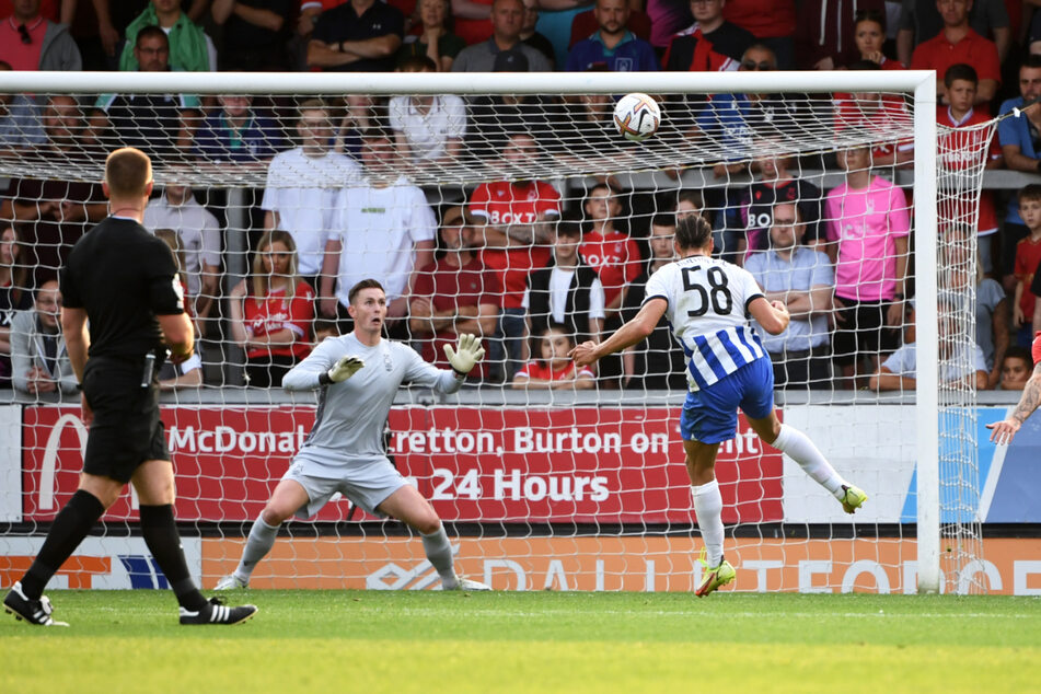 Hertha-Youngster Derry Scherhant (19) wusste nicht nur wegen seines Treffers gegen Nottingham Forest zu gefallen.