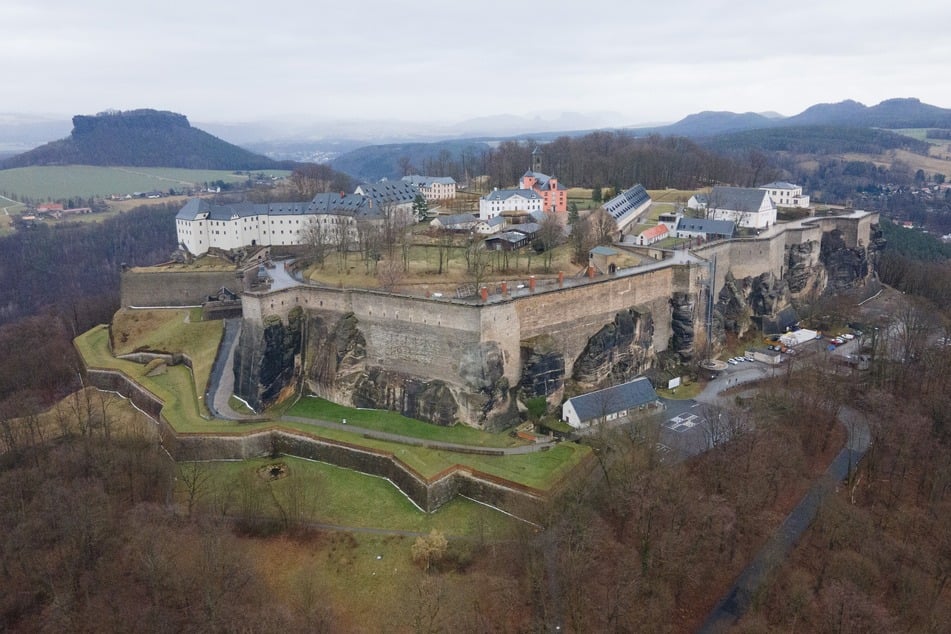 Auf der Festung Königstein darf geschlendert werden.
