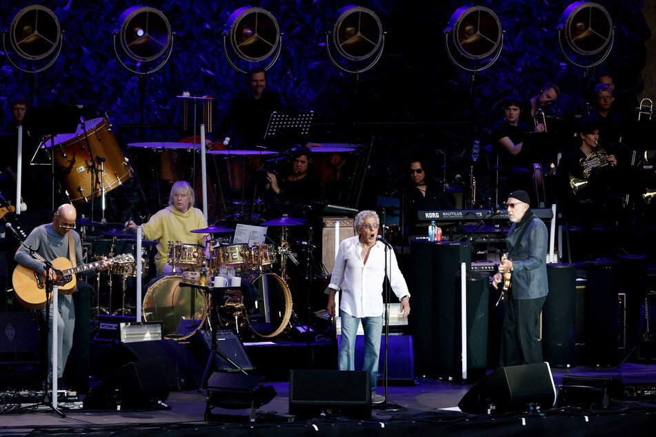 Das Filmorchester Babelsberg begleitete The Who bei zwei der drei Teile des Konzerts.