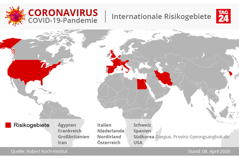 Aufgrund der pandemischen Ausbreitung von COVID-19 ist derzeit noch immer weltweit von einem Infektionsrisiko auszugehen.