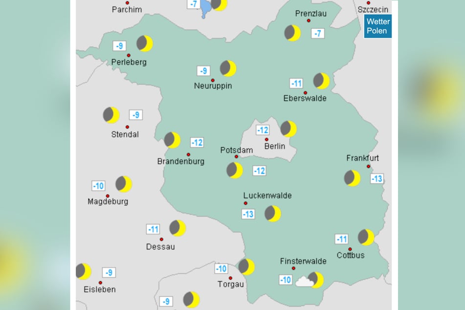 Vor allem in der Nacht wird es in der Hauptstadtregion richtig kalt.