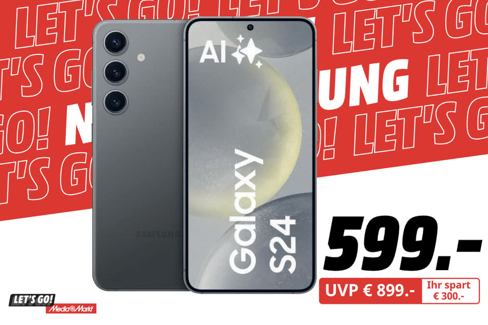 Samsung Galaxy S24 für 599 statt 899 Euro.