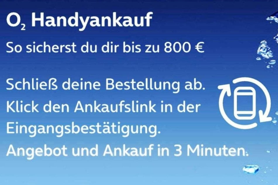 Mit dem o2 Handyankauf bis zu 800 Euro zusätzlich sichern.