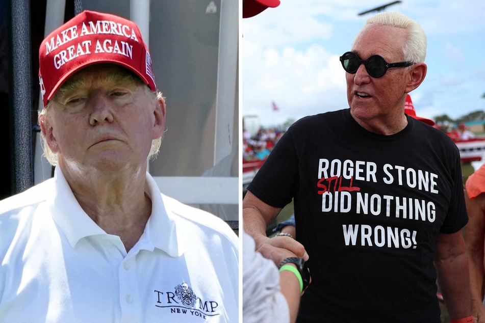 A video of Roger Stone (l.) has appeared to show him scheming in real time to subvert the results of the 2020 election in favor of Donald Trump.