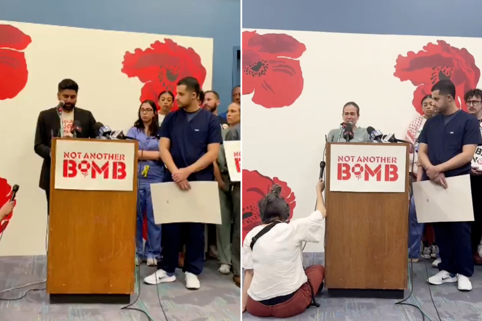 Waleed Shahid and Dr. Tanya Haj-Hassan were among the speakers at an Uncommitted Movement press conference in response to the DNC refusing to allow a Palestinian speaker on stage in Chicago.