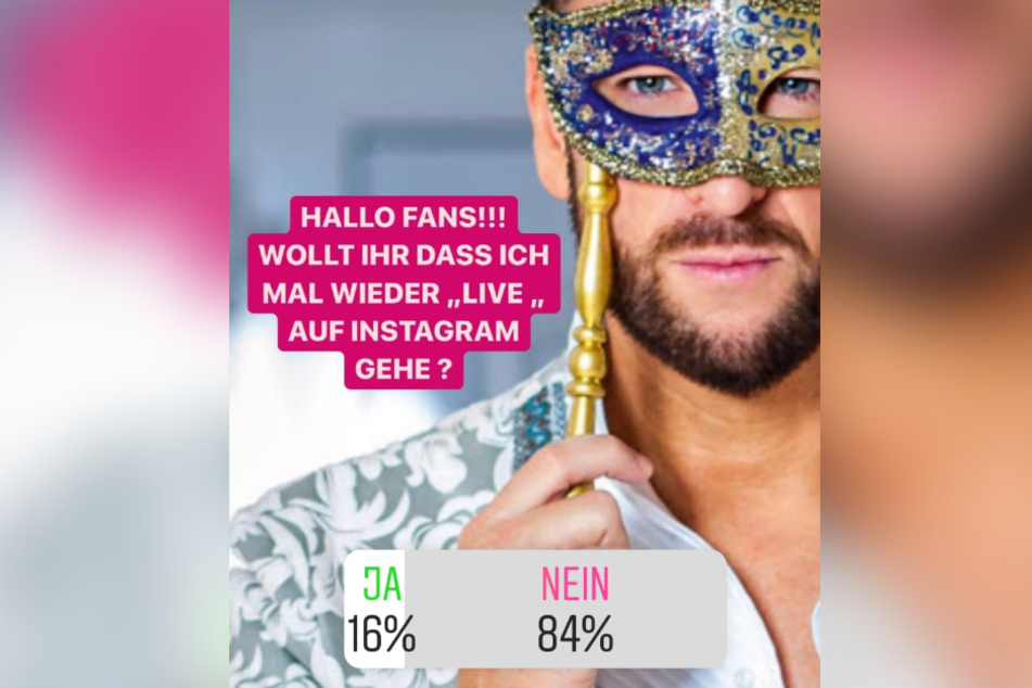Auf Instagram rief Michael Wendler seine Fans zur Abstimmung auf.