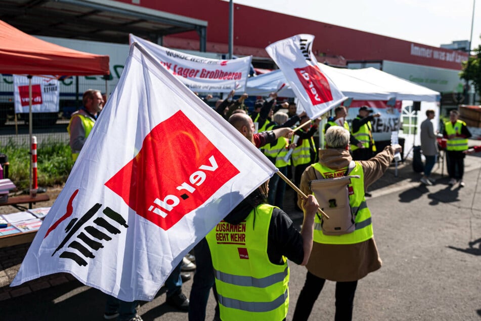 Ver.di hatte Mitte Mai schon einmal zu einem Warnstreik im Groß- und Einzelhandel in Berlin und Brandenburg aufgerufen.
