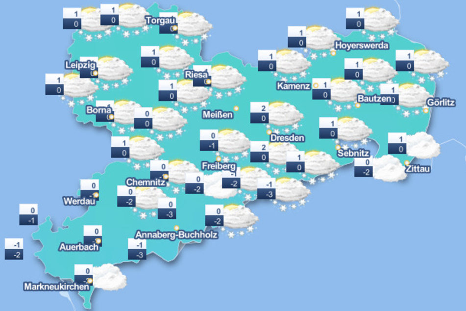 In vielen Gebieten Sachsens darf in dieser Woche mit Schnee gerechnet werden.