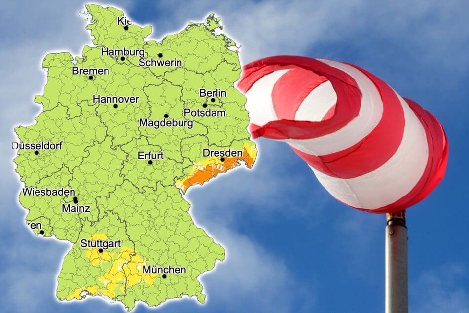 In Teilen Deutschlands kommt es zu starken Winden.