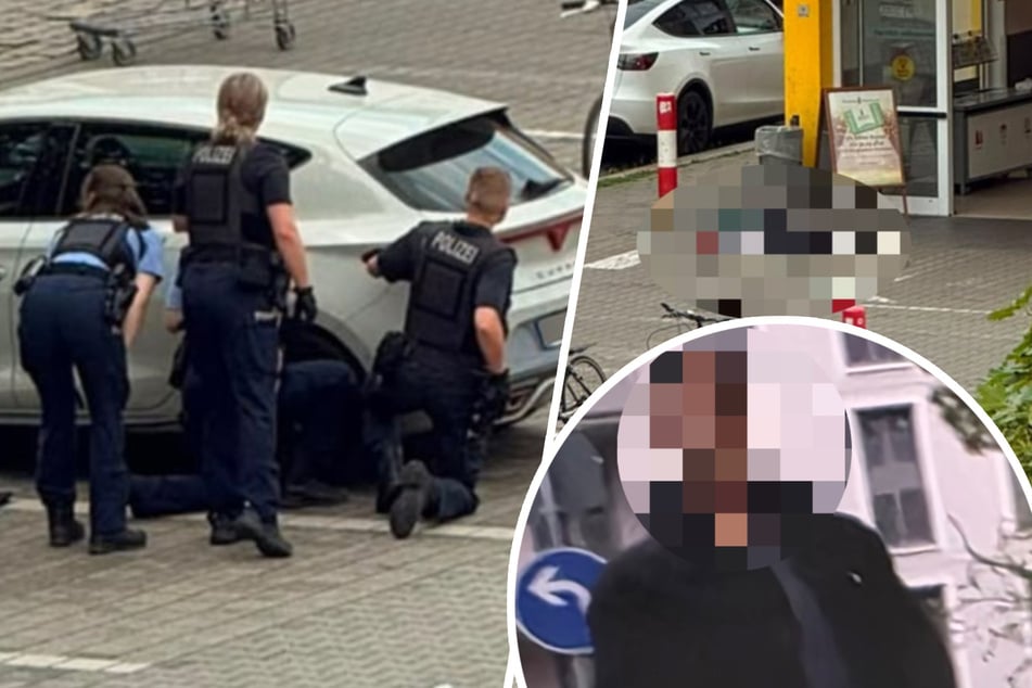 Dresden: Mann (41) schießt mit Muskete auf Beamte! Polizei streckt Angreifer vor Netto-Markt nieder