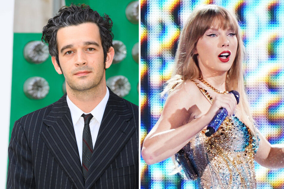 Taylor Swift (r) and Matty Healy (l) reportedly "reconnected" recently thanks to mutual friend Jack Antonoff.