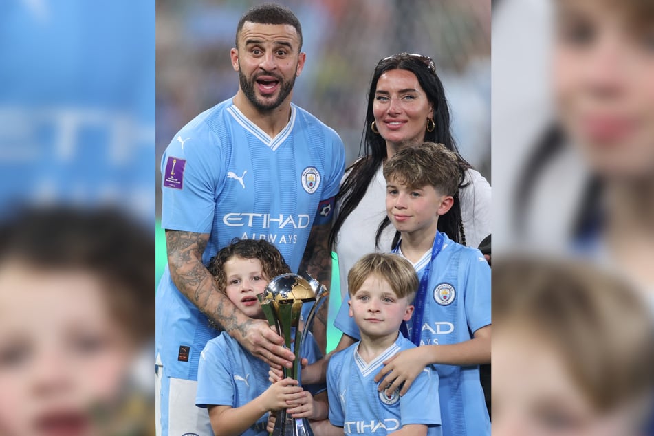 Mit Manchester City hat Walker alles gewonnen, was es auf Vereinsebene zu gewinnen gibt. Seine Familie freute sich für ihn mit.