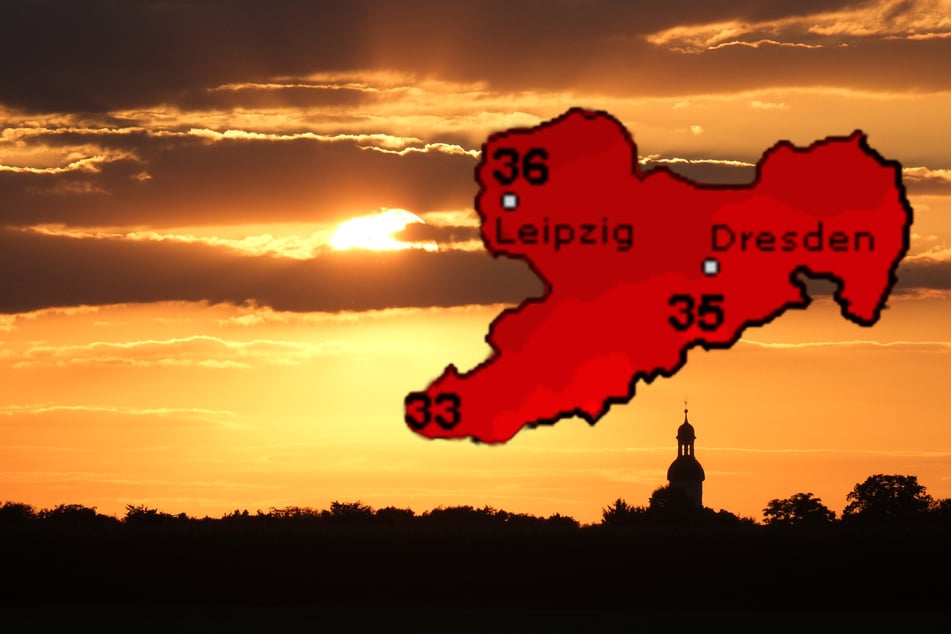 Ab Mittwoch knacken die Temperaturen überall in Sachsen die 30-Grad-Marke.