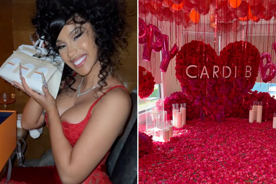 Cardi B says hubby Offset went "beyond" to celebrate her special day.