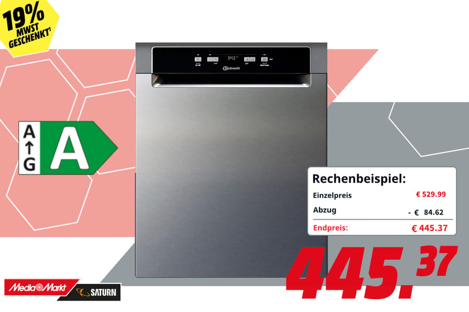 Bauknecht-Geschirrspüler BKSV1 UAN für 445,37 Euro.
